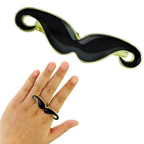 Anel mustache preto